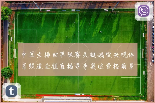 中国女排世界联赛关键战役央视体育频道全程直播争夺奥运资格前景