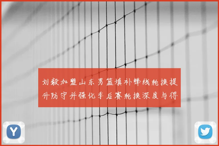 刘毅加盟山东男篮填补锋线轮换提升防守并强化季后赛轮换深度与得分端支援